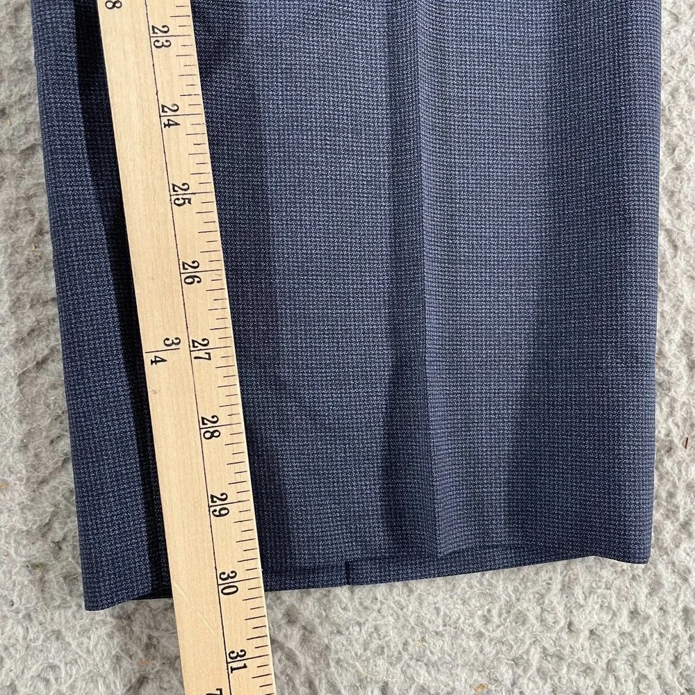 Zanella Pants Mens 36 Dark Blue Wool Serge Devon Full Fit Trousers Made In Italy